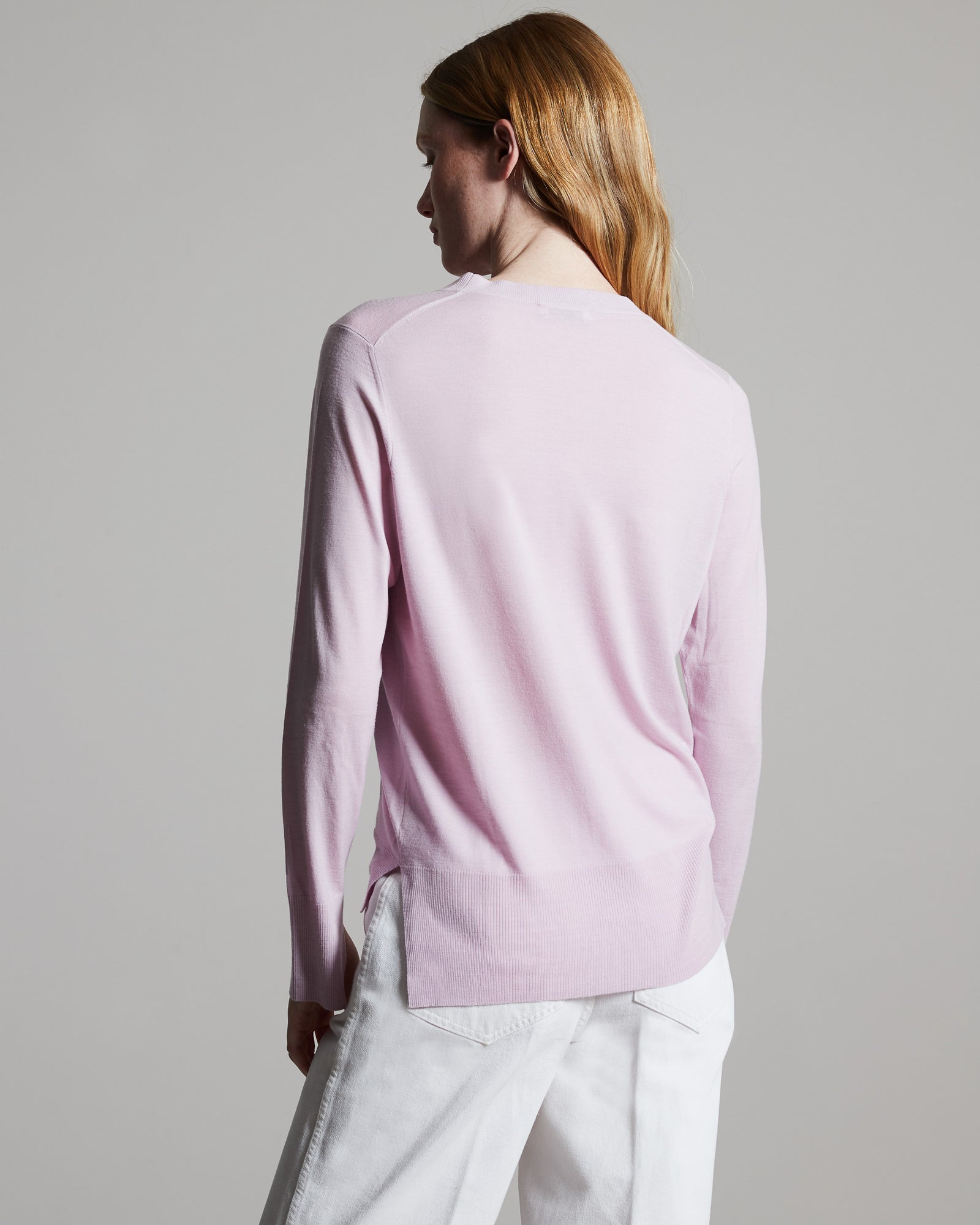 Kid Wool 12.8 Pullover mit Rundhalsausschnitt in rosa